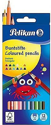 Creioane colorate Pelikan triunghiulare 12 buc/set [1]