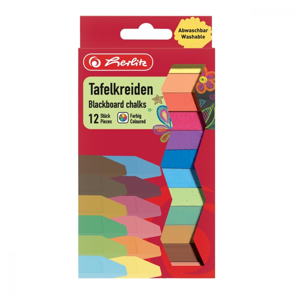 Creta color – set 12 bucati infasurate, pentru tabla si desen [1]