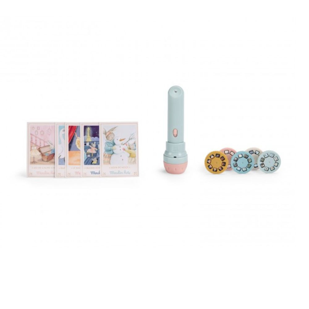 Cutie cu lanterna de proiectat povesti Mica scoala de dans, Moulin Roty [2]