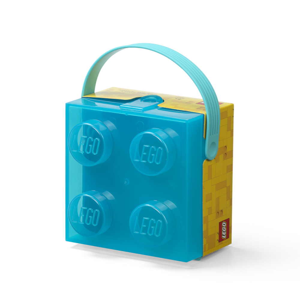 Cutie LEGO 2x2 - albastru transparent [2]