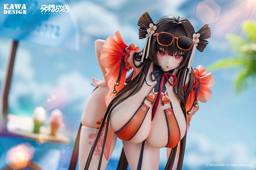 Daiblos Core PVC Figure 1/6 Maree Rouge Rakubai no Utage Wet Ver. 25 cm [4]
