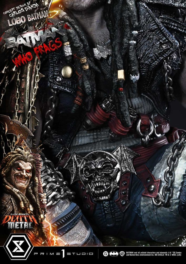 Dark Nights: Death Metal Museum Masterline Statue 1/3 Lobo Batman: Batman Who Frags 81 cm [10]