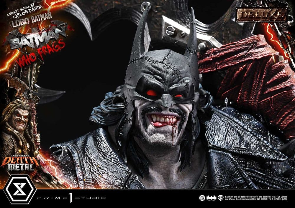 Dark Nights: Death Metal Museum Masterline Statue 1/3 Lobo Batman: Batman Who Frags Deluxe Version 81 cm [9]