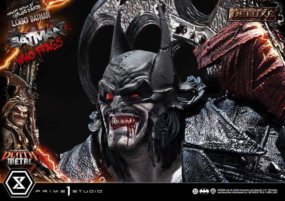 Dark Nights: Death Metal Museum Masterline Statue 1/3 Lobo Batman: Batman Who Frags Deluxe Version 81 cm [14]
