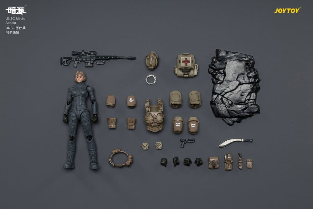 Dark Source UNSC Action Figure Medic Acacia 8 cm [16]