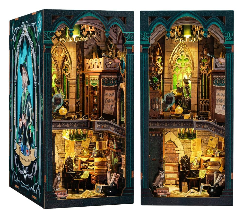 Darkness Common Room - DIY Book Nook Kit cu LED [7]