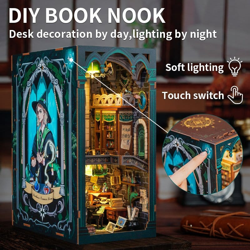 Darkness Common Room - DIY Book Nook Kit cu LED [4]