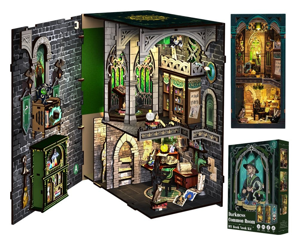 Darkness Common Room - DIY Book Nook Kit cu LED [9]