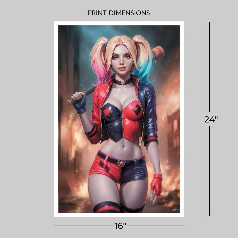 DC Comics Fine Art Print Harley Quinn 41 x 61 cm - unframed [5]