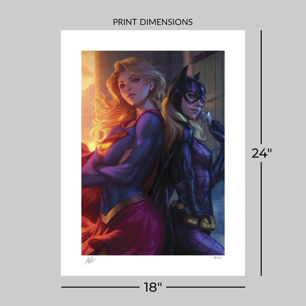 DC Comics Fine Art Print Supergirl & Batgirl 61 x 46 cm - unframed [5]