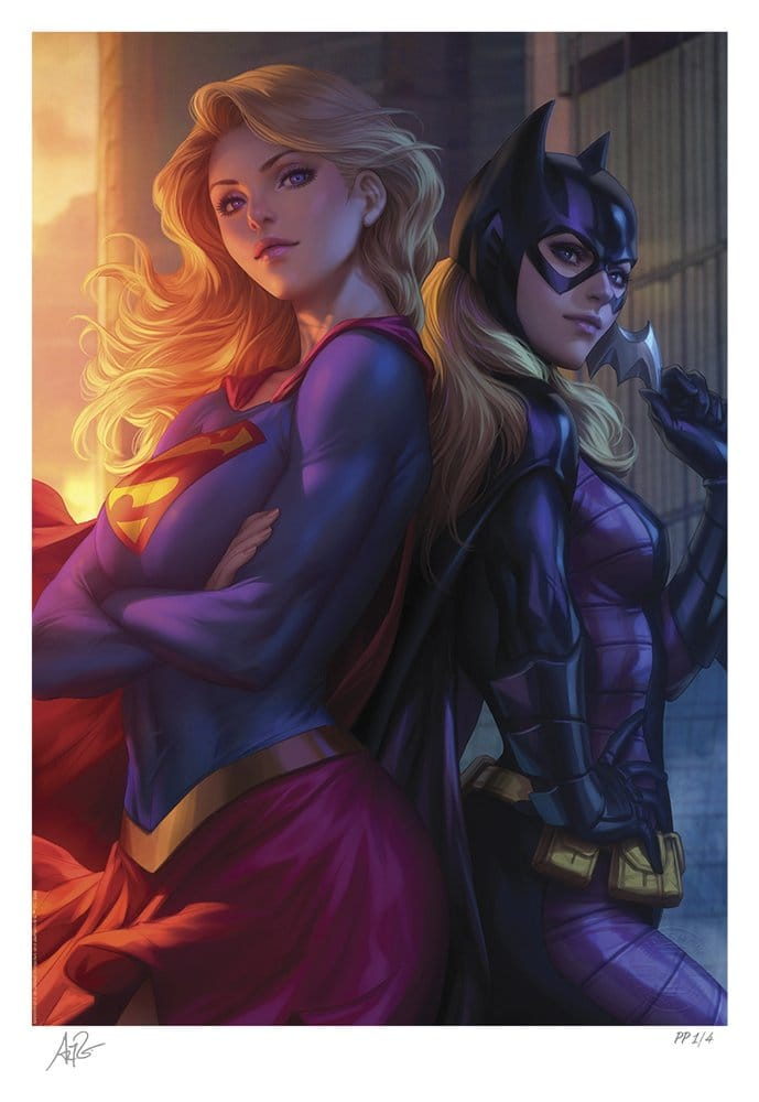 DC Comics Fine Art Print Supergirl & Batgirl 61 x 46 cm - unframed [6]