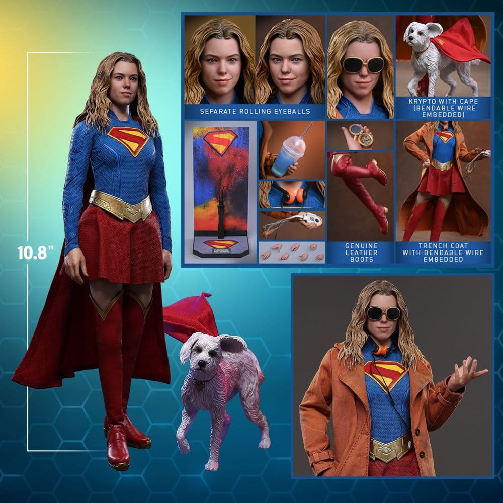 DC Comics Movie Masterpiece Action Figure Set Supergirl & Krypto 28 cm [17]