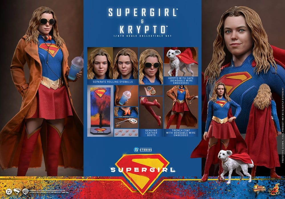 DC Comics Movie Masterpiece Action Figure Set Supergirl & Krypto 28 cm [16]