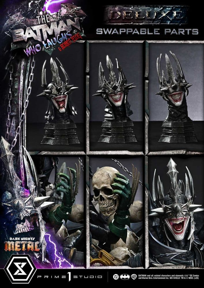 DC Comics Museum Masterline Statue 1/3 Dark Nights: Death Metal The Batman Who Laughs & Robin King DX Bonus 85 cm [17]