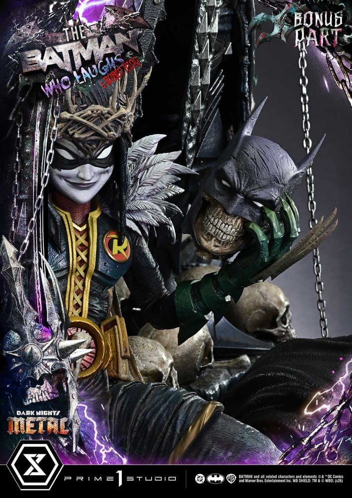DC Comics Museum Masterline Statue 1/3 Dark Nights: Death Metal The Batman Who Laughs & Robin King DX Bonus 85 cm [7]