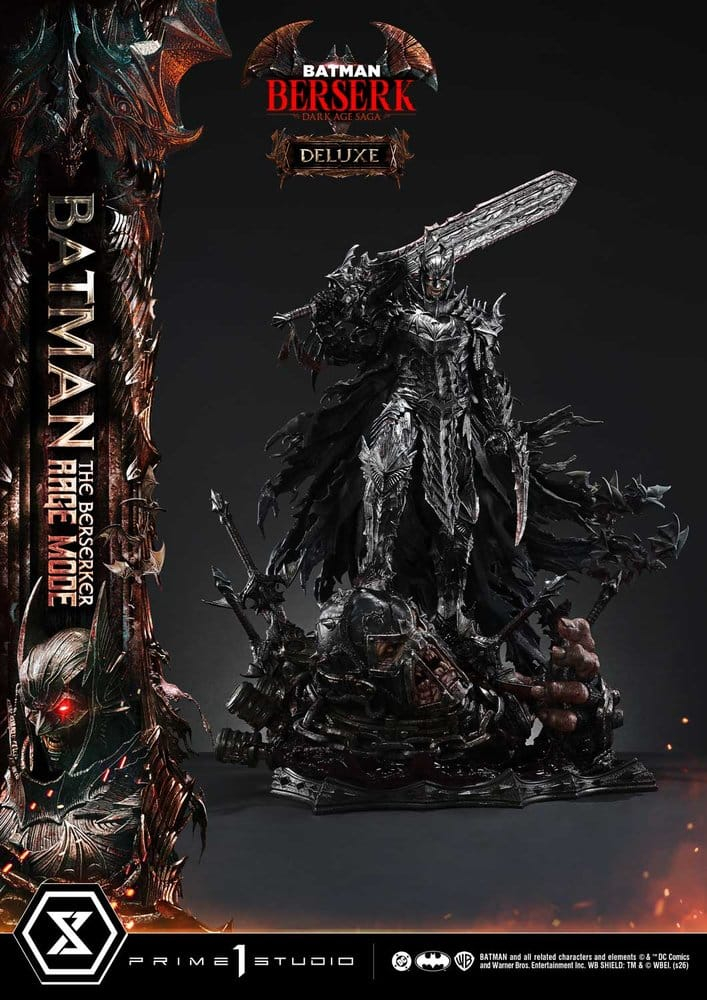 DC Comics Premium Masterline Series Statue 1/4 Batman (Comics) Batman: The Berserker Rage Mode Deluxe Version 93 cm [22]