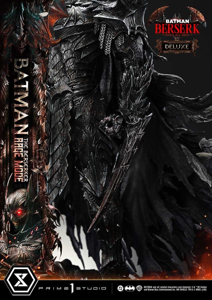 DC Comics Premium Masterline Series Statue 1/4 Batman (Comics) Batman: The Berserker Rage Mode Deluxe Version 93 cm [23]