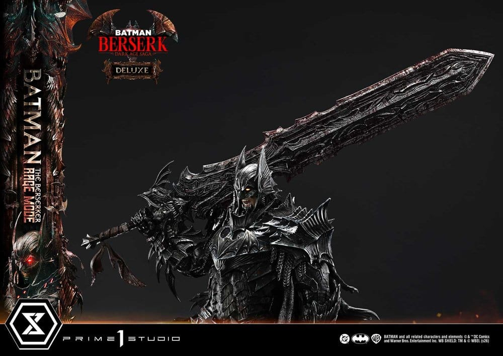 DC Comics Premium Masterline Series Statue 1/4 Batman (Comics) Batman: The Berserker Rage Mode Deluxe Version 93 cm [18]