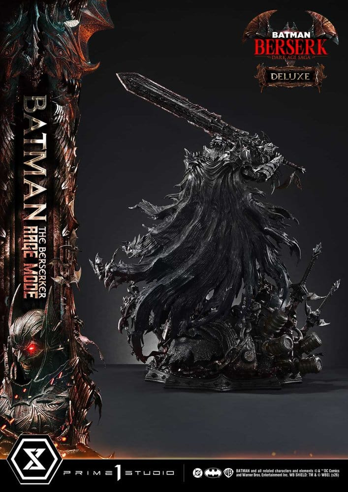 DC Comics Premium Masterline Series Statue 1/4 Batman (Comics) Batman: The Berserker Rage Mode Deluxe Version 93 cm [21]