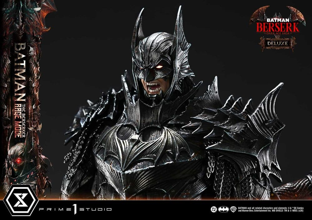 DC Comics Premium Masterline Series Statue 1/4 Batman (Comics) Batman: The Berserker Rage Mode Deluxe Version 93 cm [16]