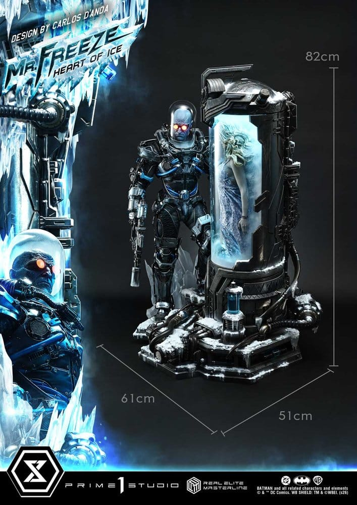 DC Comics Real Elite Masterline Series Statue 1/3 Batman (Comics) Mr. Freeze Heart of Ice (Design by Carlos D'Anda) Deluxe Bonus Version 82 cm [11]