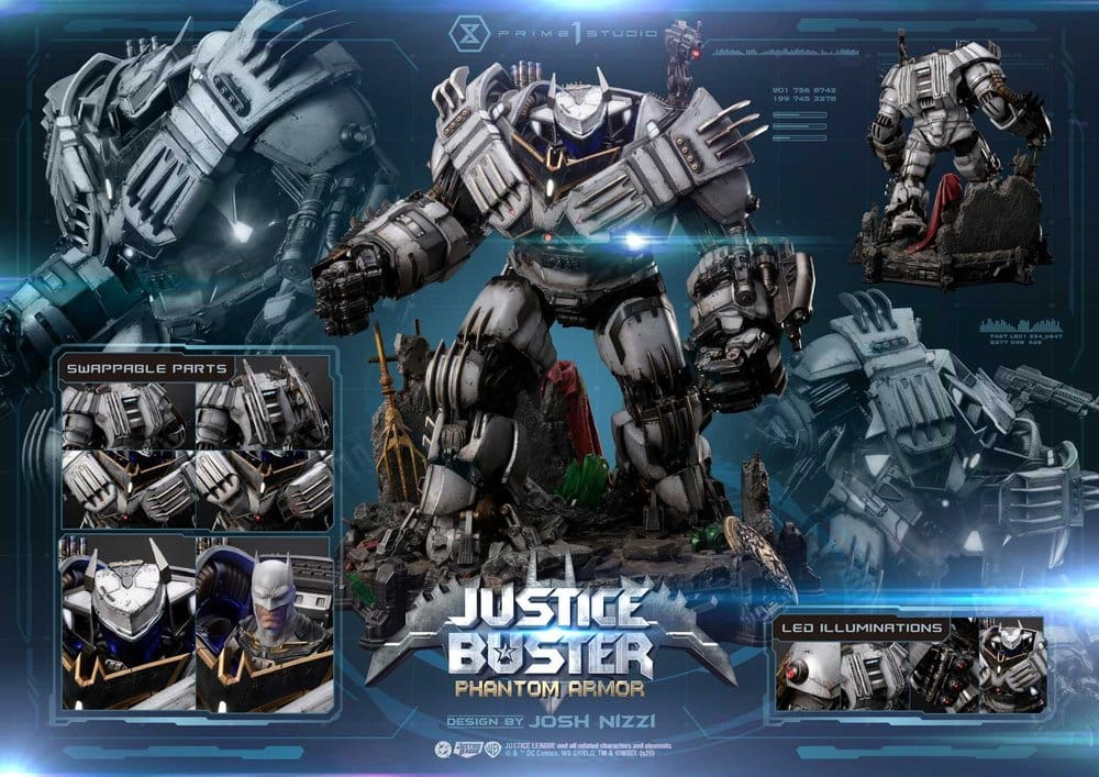 DC Comics Ultimate Museum Masterline Statue Justice Buster: Phantom Armor (Design By Josh Nizzi) 88 cm [3]
