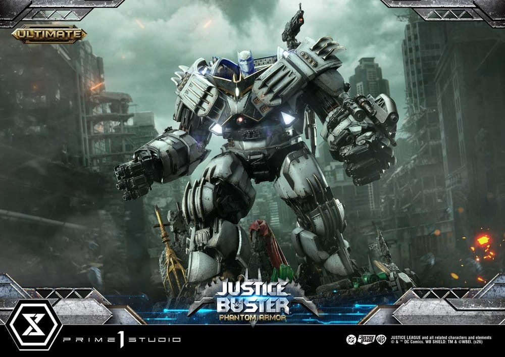 DC Comics Ultimate Museum Masterline Statue Justice Buster: Phantom Armor (Design By Josh Nizzi) Ultimate Bonus Version 88 cm [8]