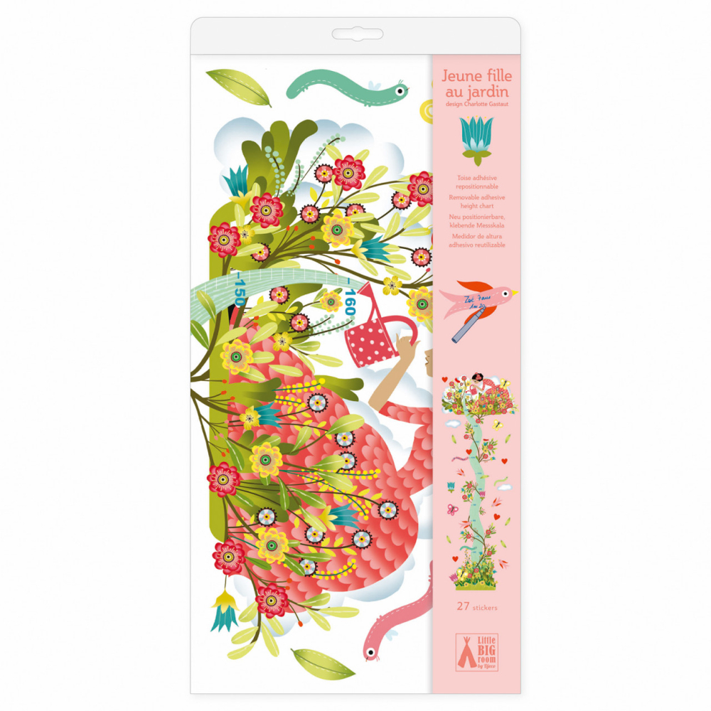 Decoratie camera copilului abtibilduri masuratoare Gradina inflorita, Djeco [1]