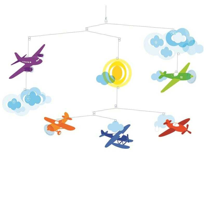 Decoratie mobila camera copilului Avioane, Djeco [1]