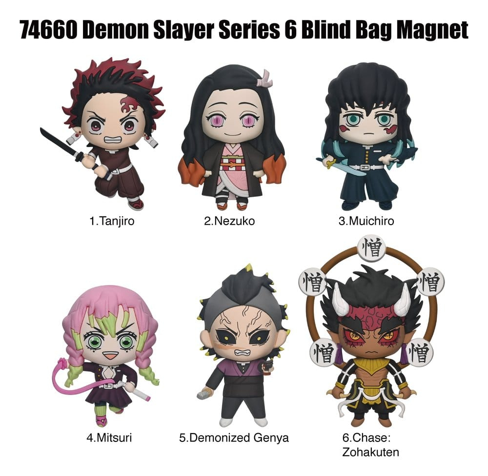 Demon Slayer 3D Foam Magnets Series 6 Blind Bag Display (12) [2]