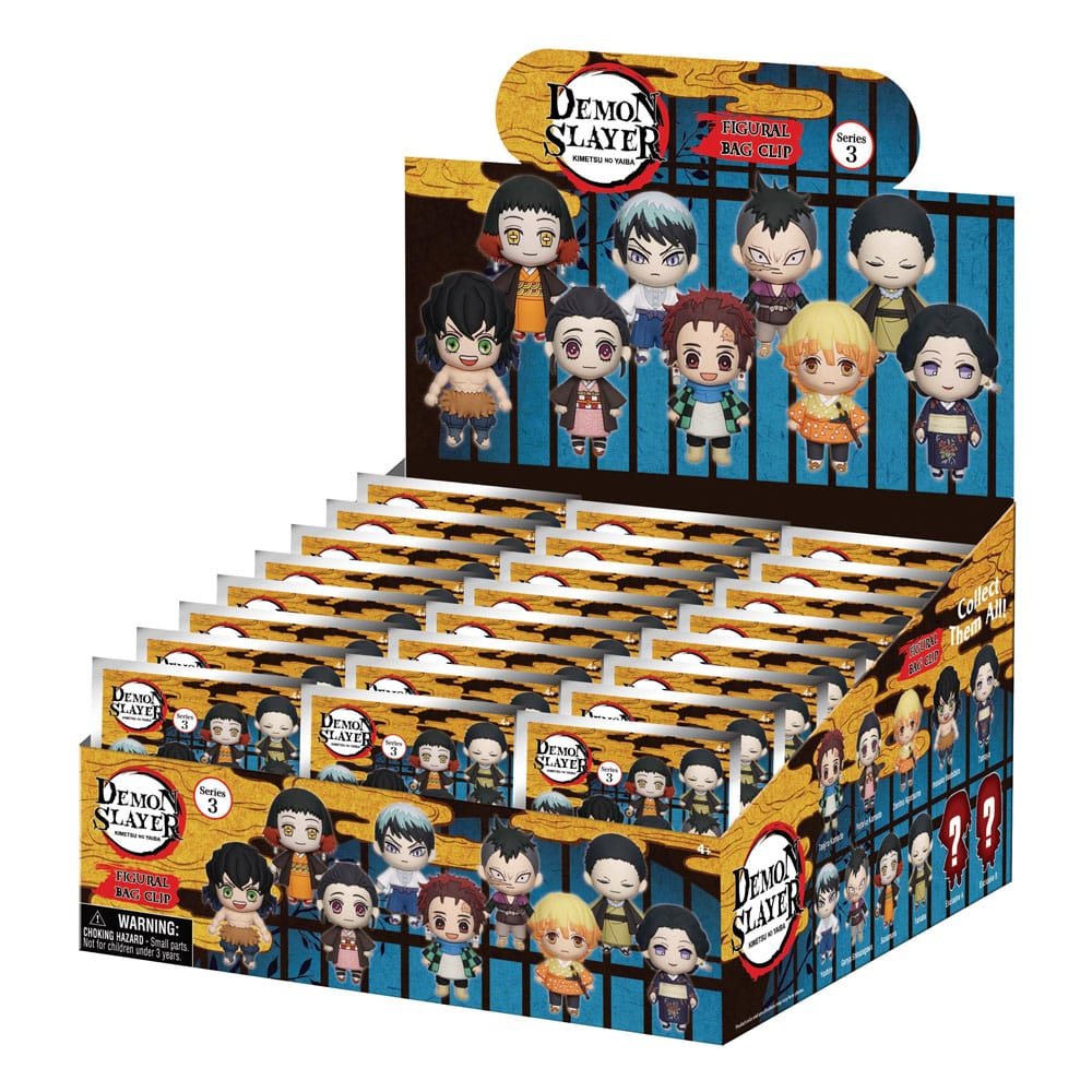 Demon Slayer: Kimetsu no Yaiba 3D PVC Bag Clips Series 3 Display (24) [2]