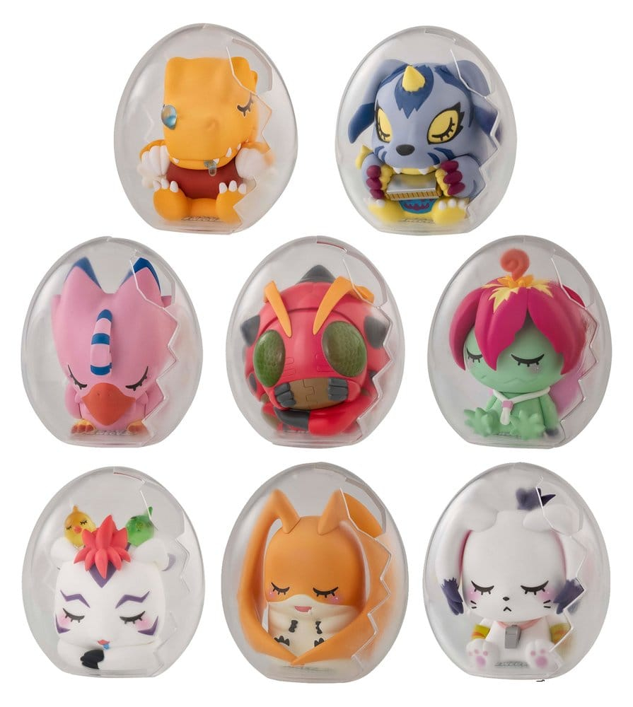 Digimon Adventure Mega Egg Figure Mini Figures Good Night Digicolle! 8 cm Blind Box Display (8) [13]