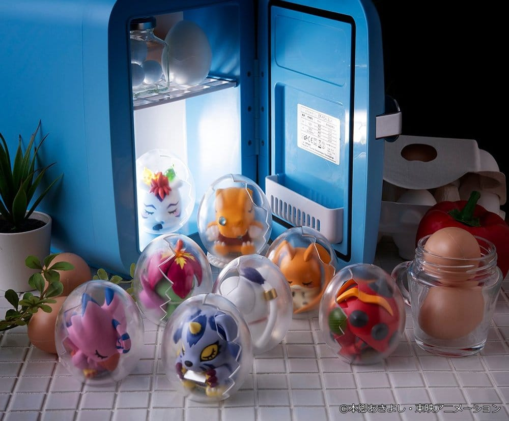 Digimon Adventure Mega Egg Figure Mini Figures Good Night Digicolle! 8 cm Blind Box Display (8) [8]
