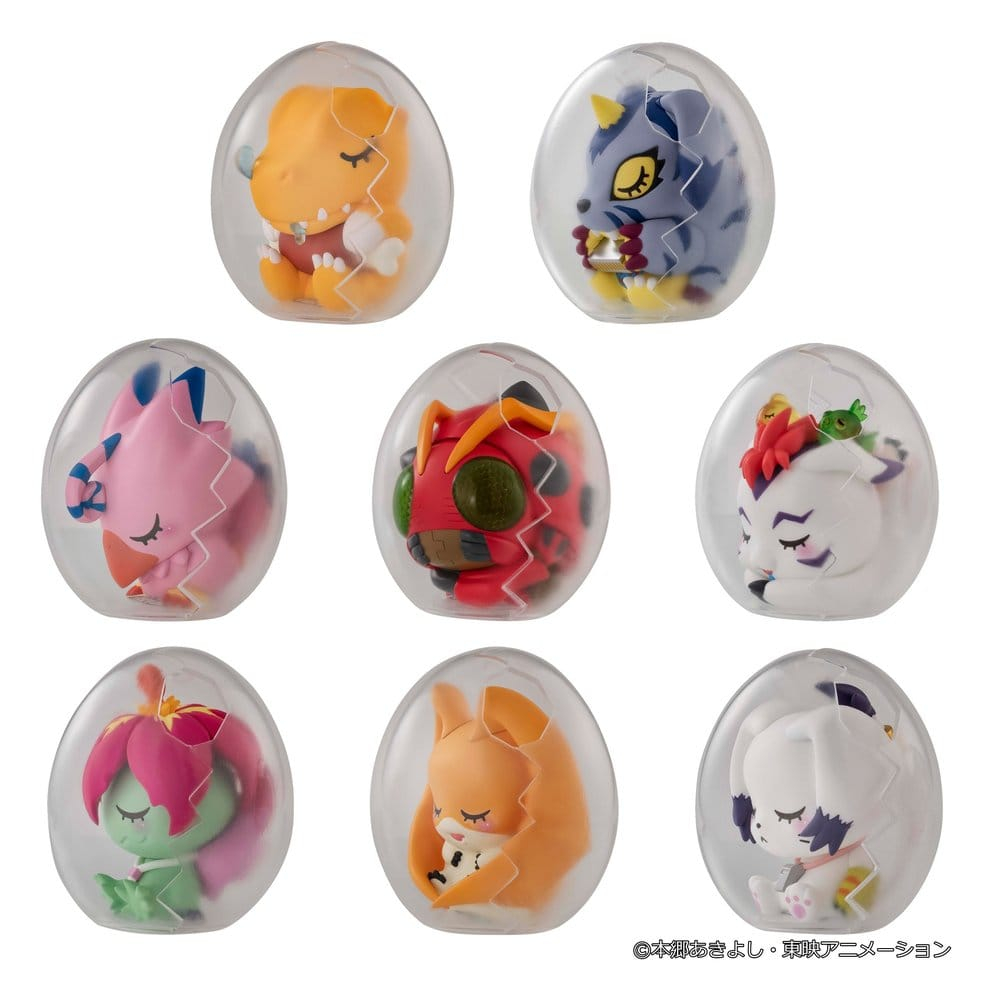 Digimon Adventure Mega Egg Figure Mini Figures Good Night Digicolle! 8 cm Blind Box Display (8) [9]