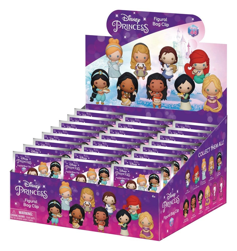 Disney 3D PVC Bag Clips Princess with Food Serie 44 Display (24) [3]