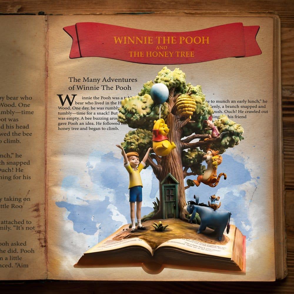 Disney Classics Deluxe Art Scale Statue 1/10 Winnie the Pooh and Friends (100th Anniversary) 31 cm [16]