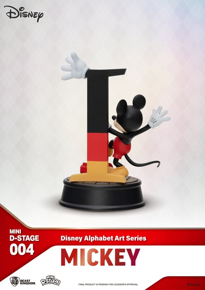 Disney Mini Diorama Stage Statues 6-pack Alphabet Art 10 cm [5]