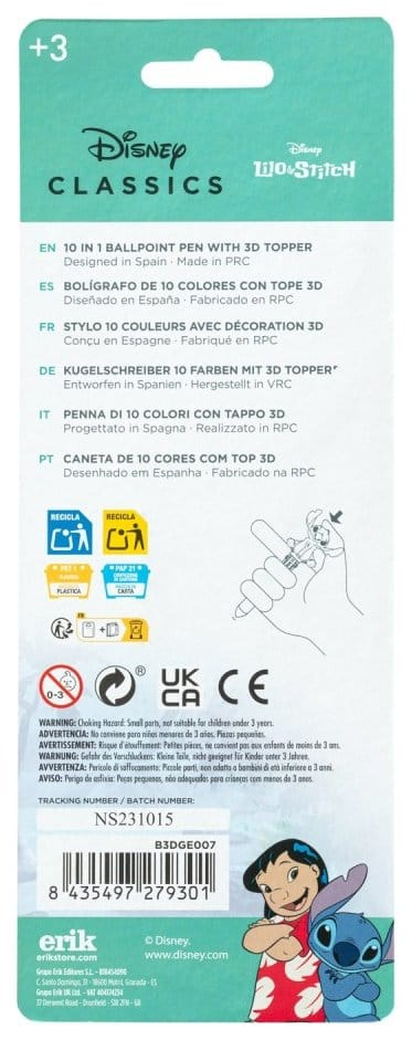 Disney Multicoloured 3D Pen Stitch [3]