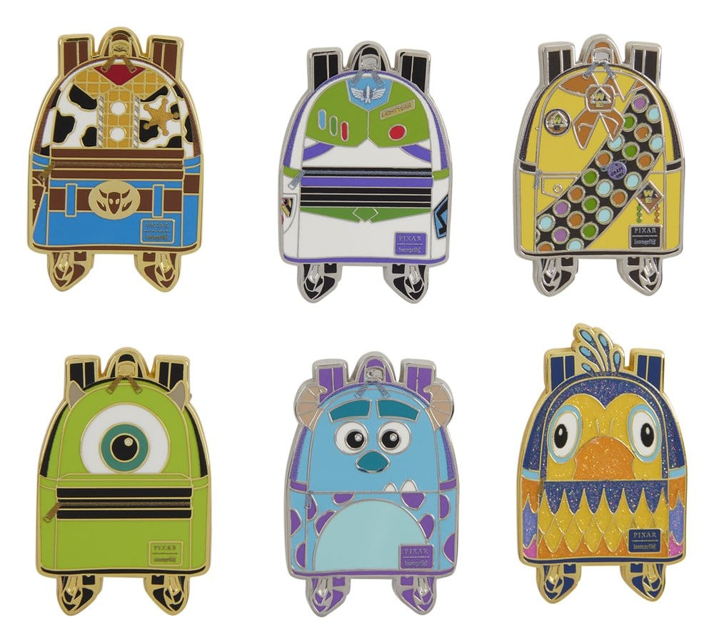 Disney/Pixar by Loungefly Enamel Pins Mini Backpack Blind Box Assortment (12) [2]