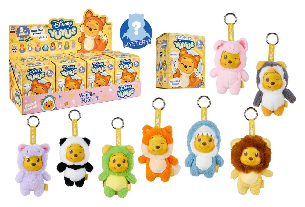 Disney YuYus Plush Key rings Wave 2 Winnie the Pooh 13 cm Blindbox Display (8) [3]