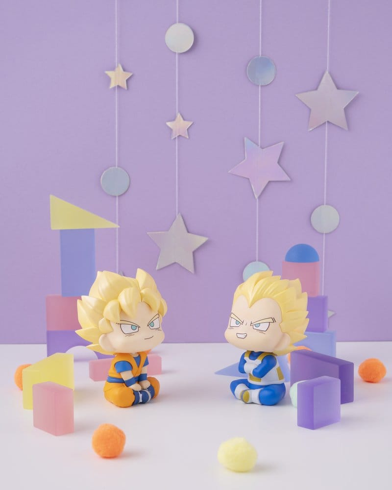 Dragon Ball DAIMA Look Up PVC Figures 2-Pack Super Saiyan Son Goku (mini) & Super Saiyan Vegeta (mini) 11 cm (with gift) [18]