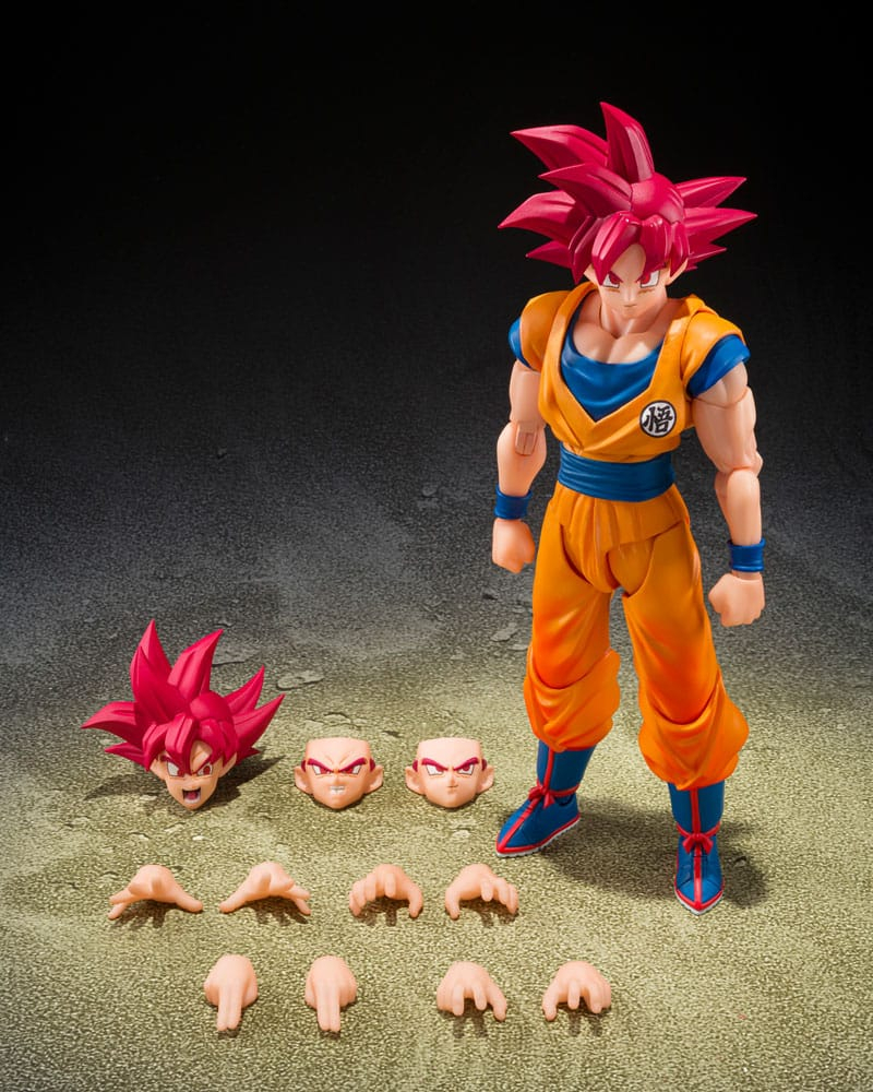 Dragon Ball Super S.H.Figuarts Action Figure Super Saiyan God Son Guko (God Aura) 15 cm [6]