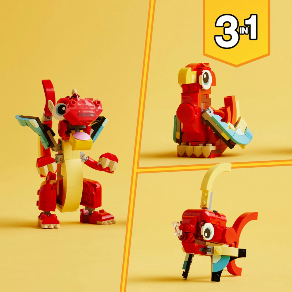 LEGO Creator 3 în 1 – Dragon rosu 31145 [10]