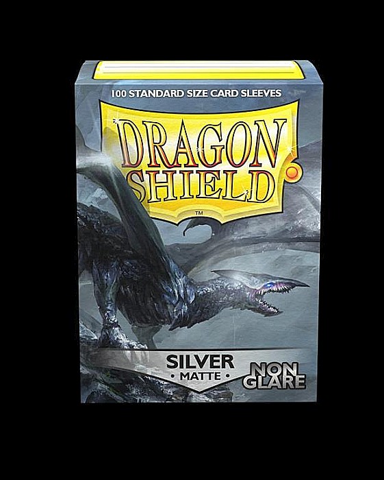 Dragon Shield Matte Non-Glare Sleeves - Silver (100 Sleeves) [4]