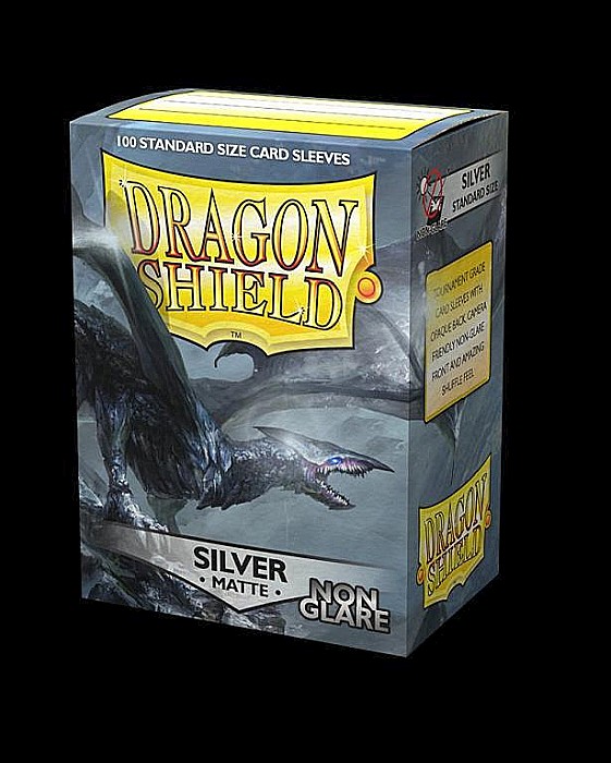 Dragon Shield Matte Non-Glare Sleeves - Silver (100 Sleeves) [3]