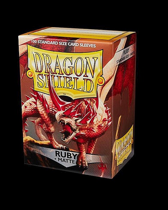 Dragon Shield Matte Sleeves - Ruby (100 Sleeves) [3]