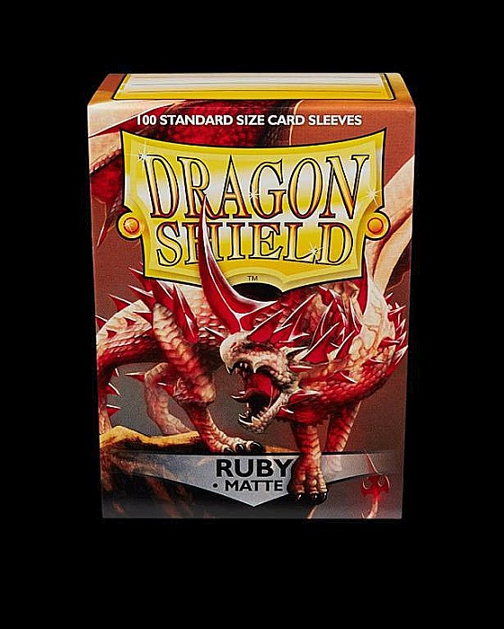 Dragon Shield Matte Sleeves - Ruby (100 Sleeves) [4]