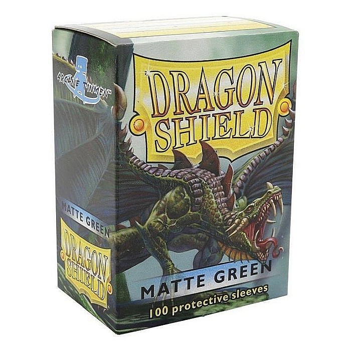 Dragon Shield Standard Sleeves - Matte Green (100 Sleeves) [1]