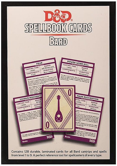 Dungeons and Dragons - Spellbook Cards: Bard (128 cards) [2]