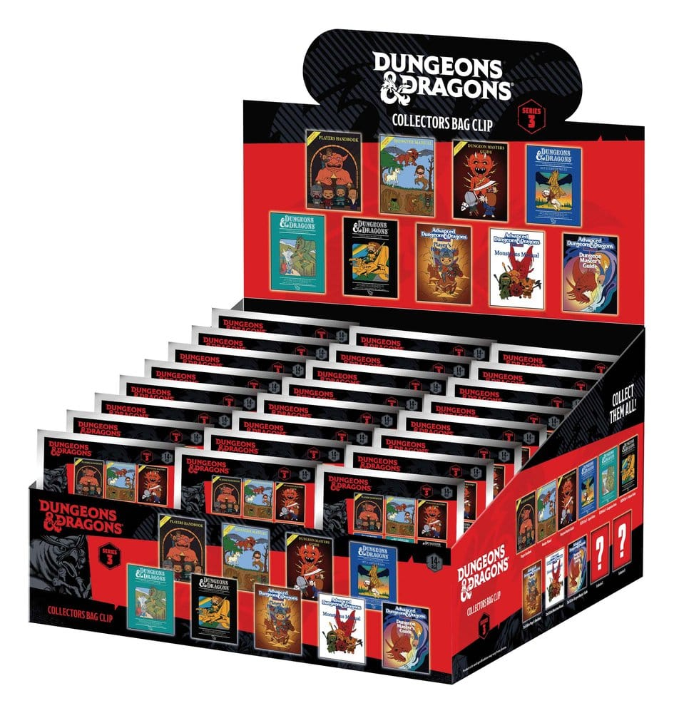 Dungeons & Dragons Classic 3D PVC Bag Clips Series 3 Blind Bag Display (24) [2]
